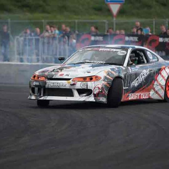 Luxury red car details view, elegant and beautiful
