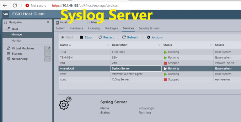 syslog server
