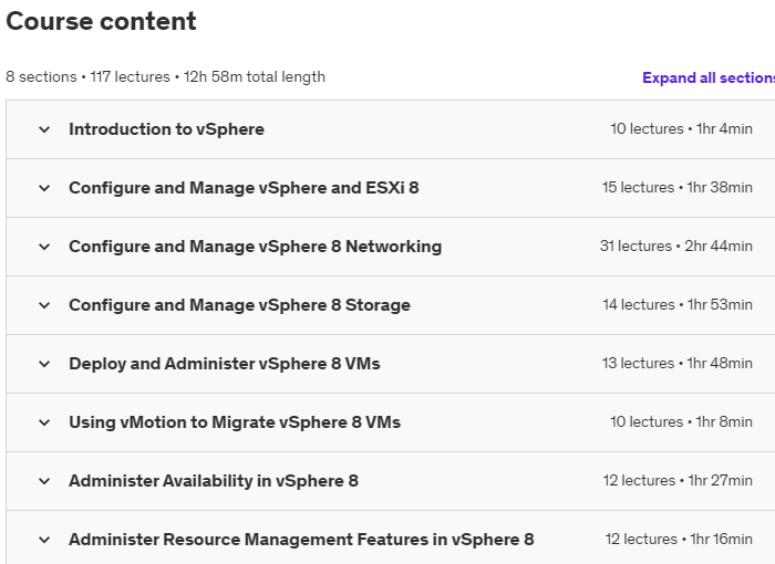 Clear and Simple VCTA VMware Technical Associate vSphere 8.c