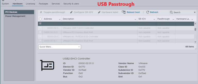 How to add USB devices to your VMware vSphere