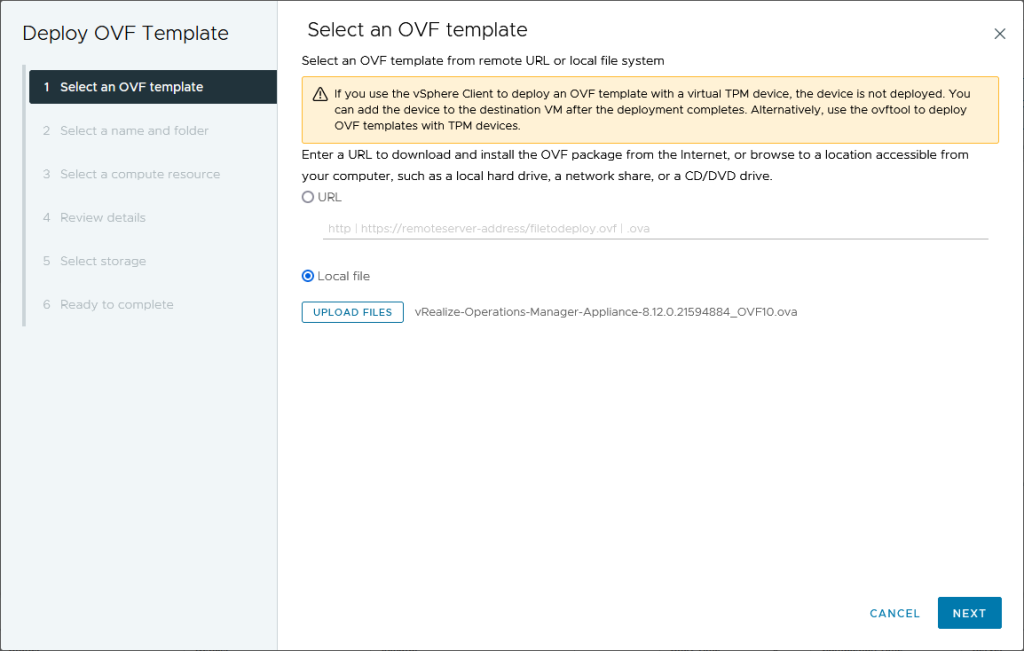 VMware Aria Operations Deployment