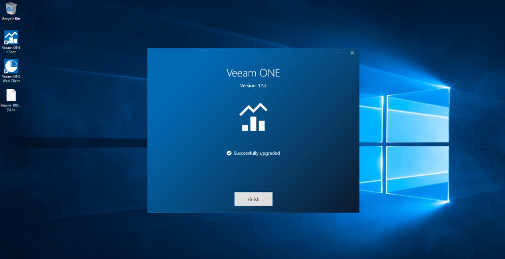 Upgrading Veeam ONE 12.3