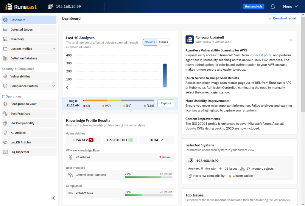Deploy the Runecast Analyzer on VMware vSphere 8