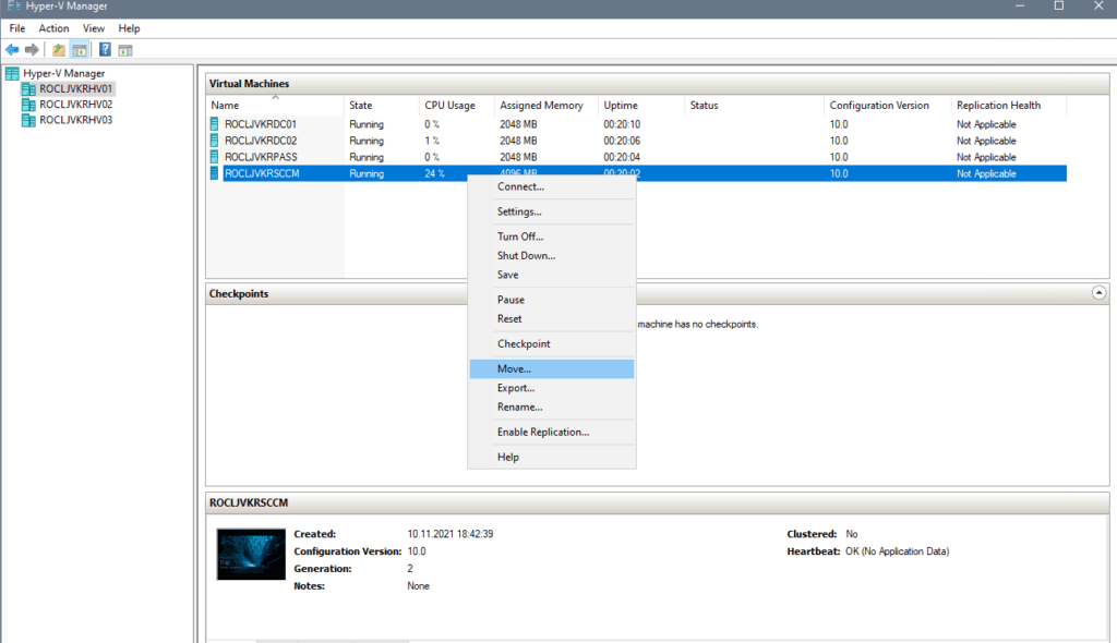 HyperV Storage Live Migration 02
