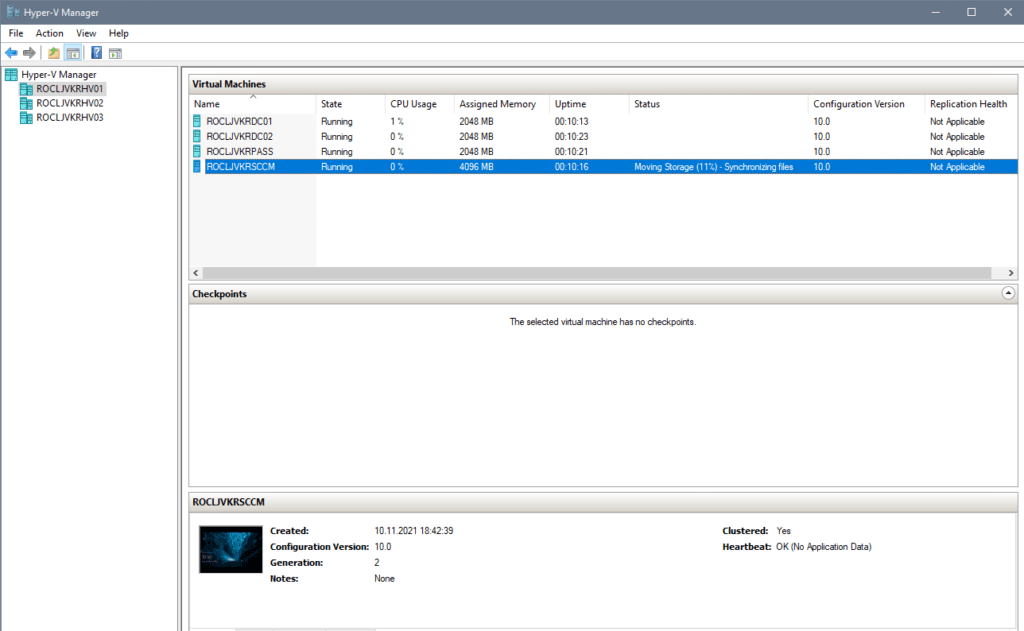 HyperV Storage Live Migration 16