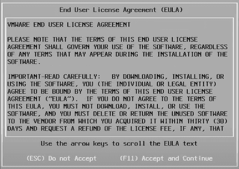 accept license agreement