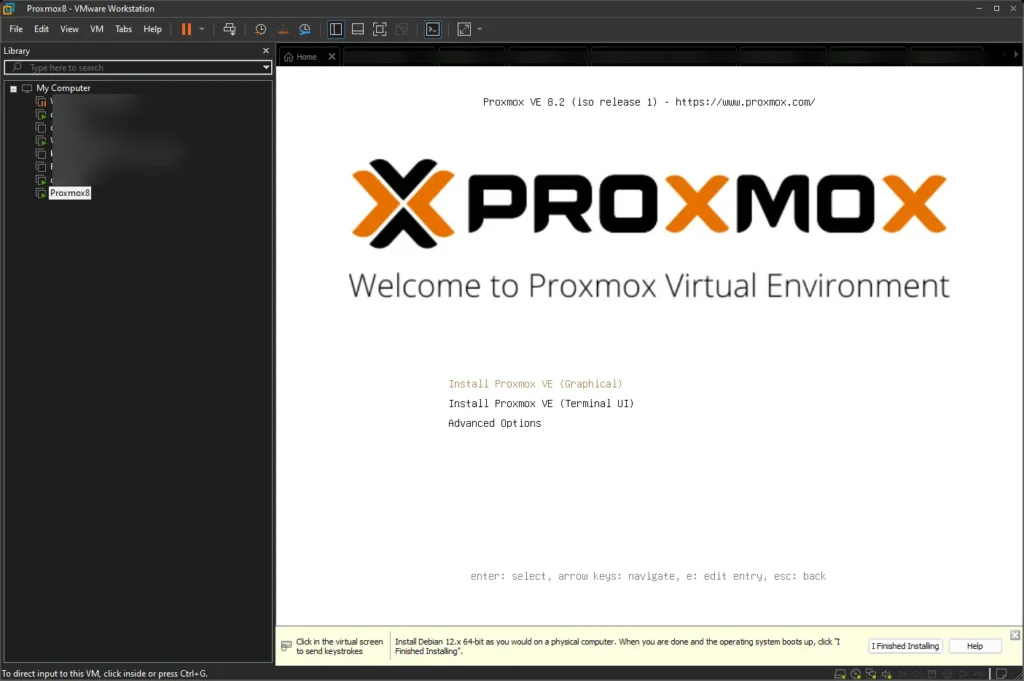 Install Proxmox in VMware Workstation Pro 21 Install Proxmox in VMware Workstation Pro