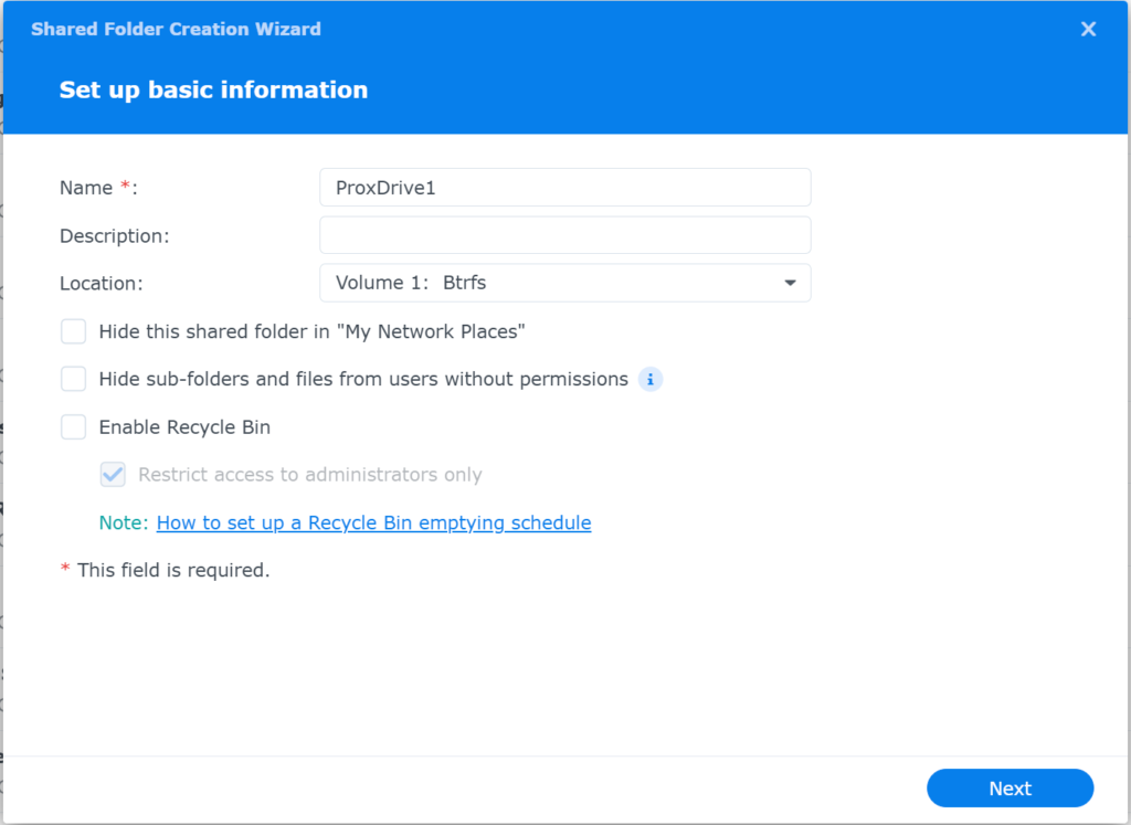Mount Synology Drive in Proxmox with NFS