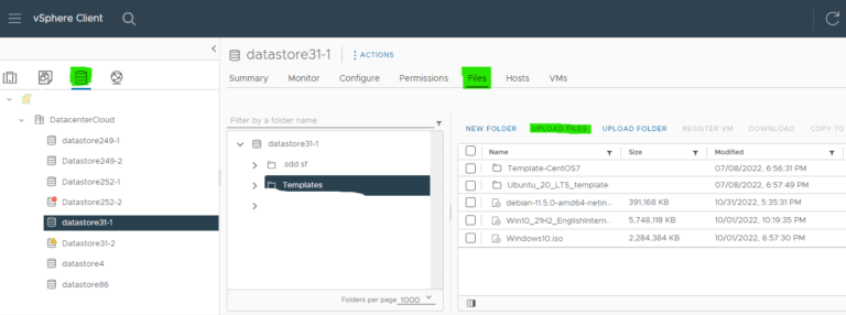 Working with Templates in vSphere 8