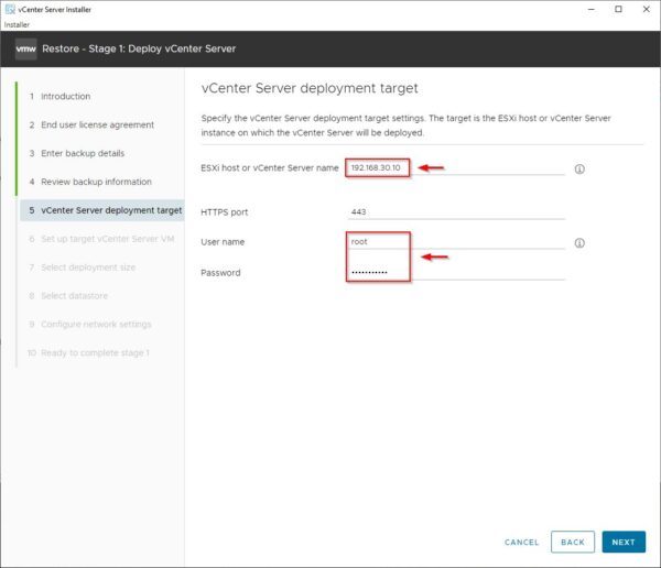vCenter Server backup best practices