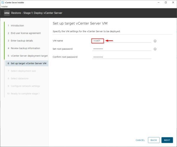 vCenter Server backup best practices
