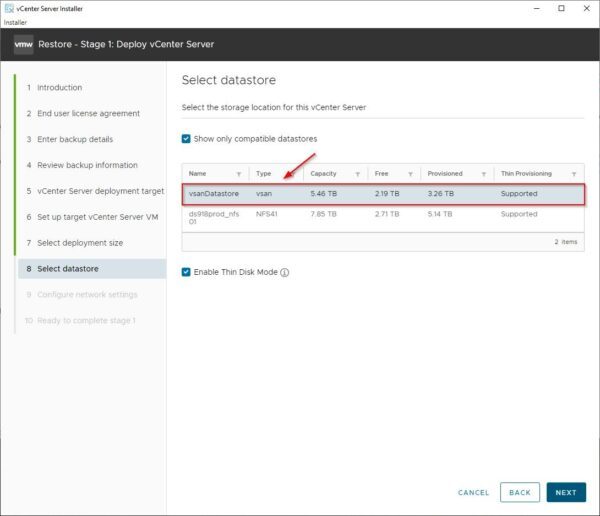 vCenter Server backup best practices