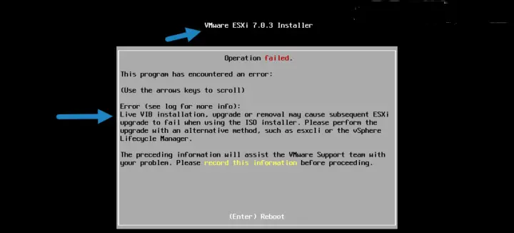 Upgrade VMware ESXi to 7.0 U3 via command line