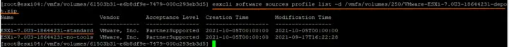 Upgrade VMware ESXi to 7.0 U3 via command line
