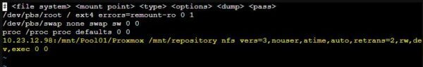 Proxmox Backup Server with NFS repository configuration
