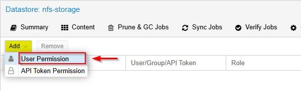 Proxmox Backup Server with NFS repository configuration