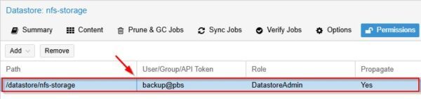 Proxmox Backup Server with NFS repository configuration