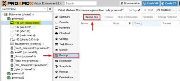 Proxmox Backup Server with NFS repository configuration