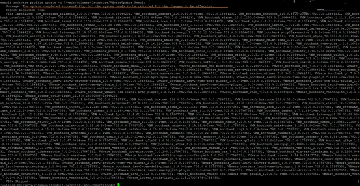 Upgrade VMware ESXi to 7.0 U3 via command line