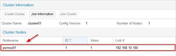 Create a Proxmox cluster