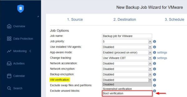 nakivo configure boot verification for vm backups 02 600x312 1