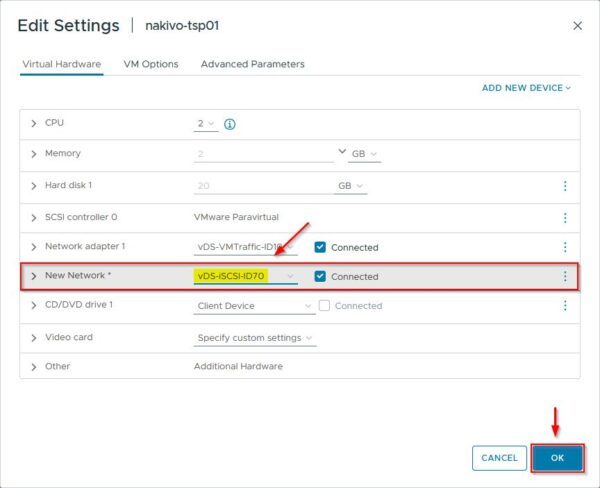 Nakivo: configure Boot Verification for VM Backups