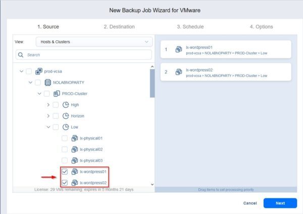 Nakivo: configure a Federated Repository