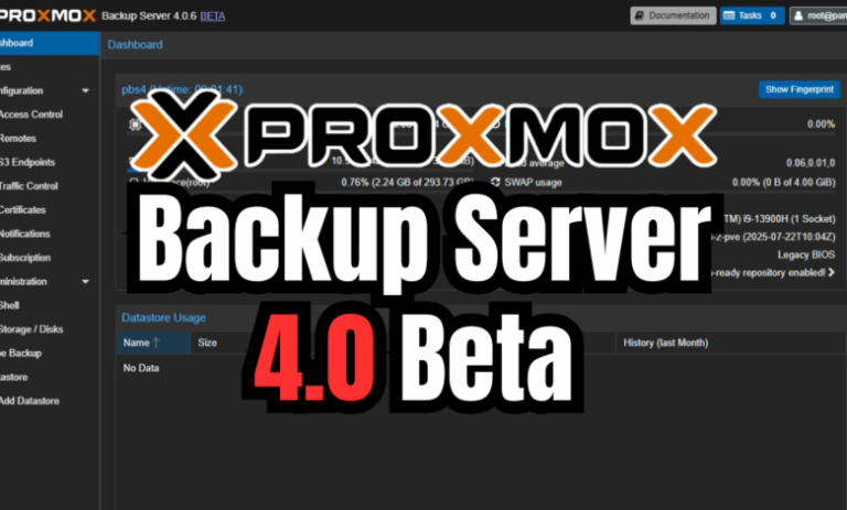 Proxmox Backup Server 4.0 Beta Released