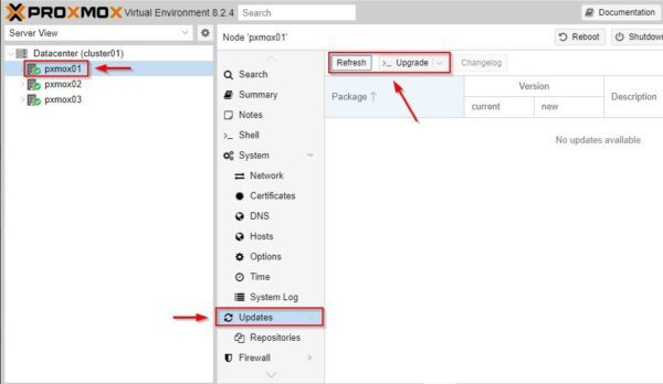 Proxmox VE configure a Ceph Storage Cluster