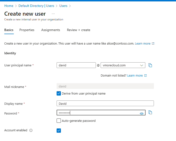Adding a custom domain to Azure AD