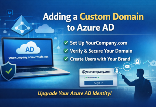 Adding a custom domain to Azure AD