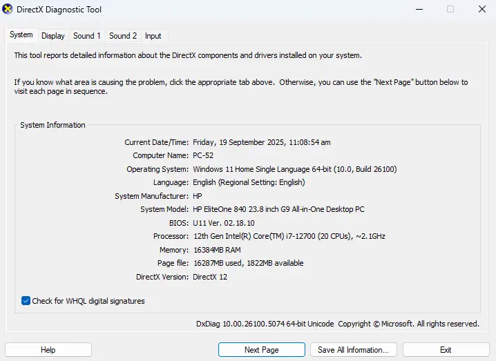 How to Check GPU Info in DXDiag