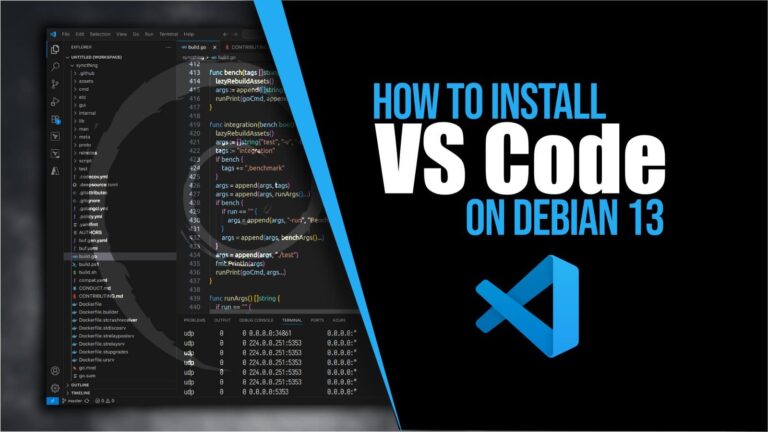 How to Install VS Code on Debian 13 “Trixie”