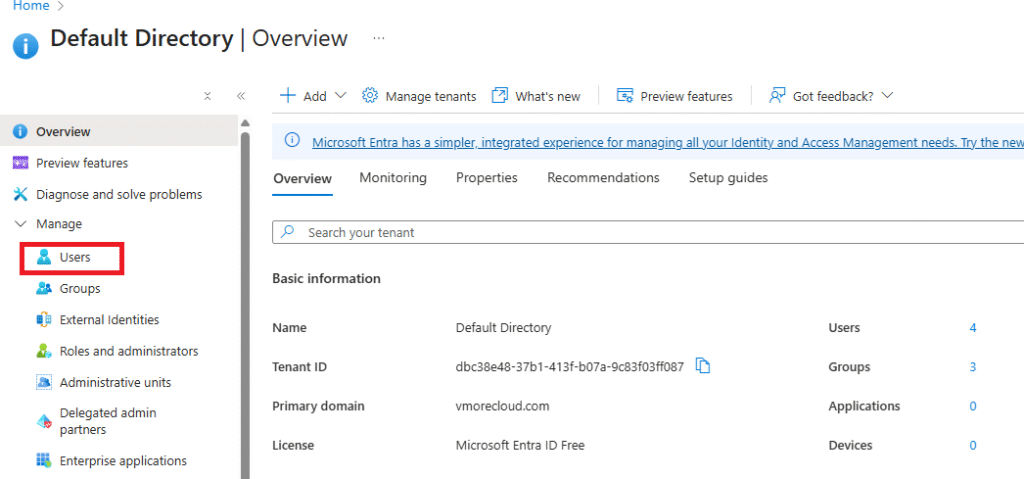 Managing Azure AD Users and Groups