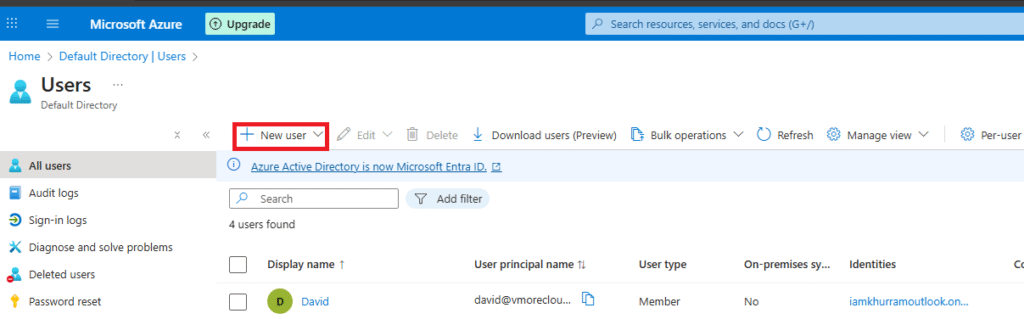 Managing Azure AD Users and Groups