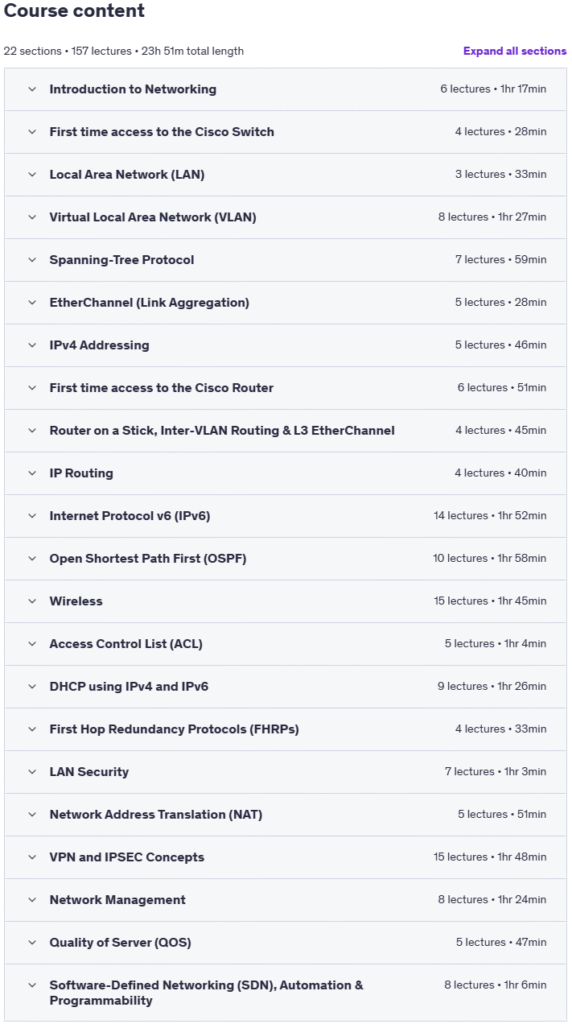 Udemy – Cisco CCNA 200-301 v1.1 Full Course with Practical LABS 2025-4