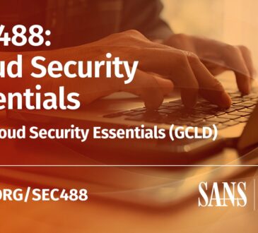 SANS SEC488 – Cloud Security Essentials