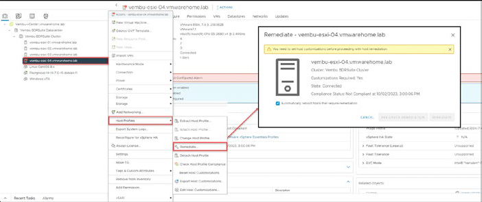 Host Profiles invSphere