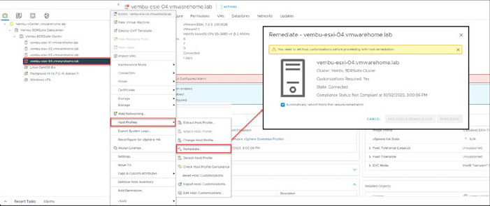 Host Profiles invSphere