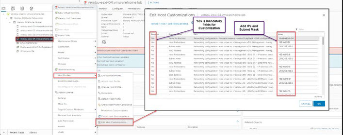 Host Profiles invSphere