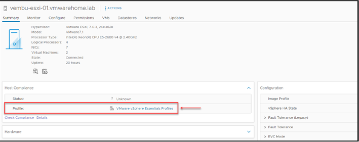 Host Profiles invSphere