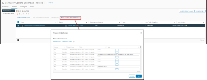 Host Profiles invSphere