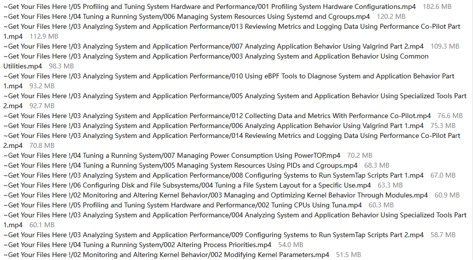 Acloud Guru - Red Hat Certified Specialist in Performance Tuning (EX442)