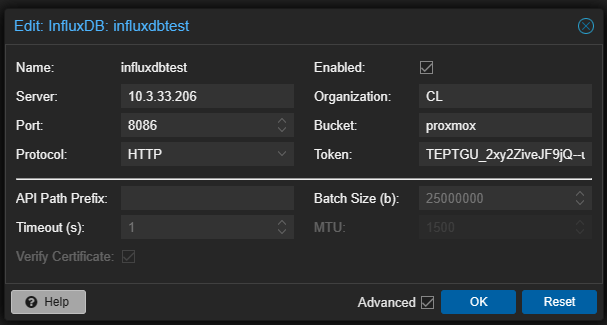 InfluxDB Grafana Docker-Compose Configuration: Proxmox Monitoring Example
