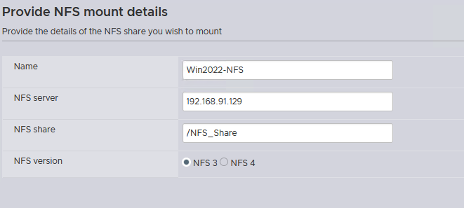Configure NFS Storage for VMware ESXi Using Windows Server 2022