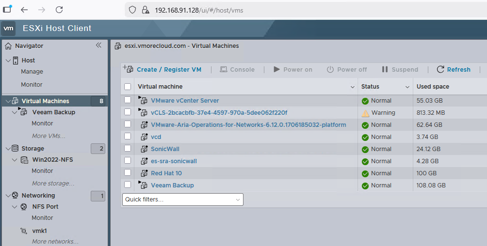 Configure NFS Storage for VMware ESXi Using Windows Server 2022