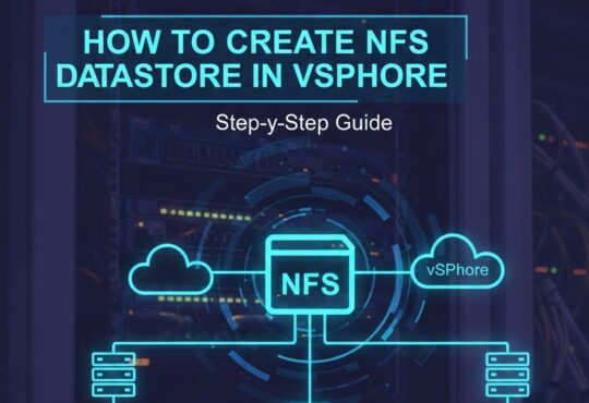 How to Create NFS Datastore in vSphere