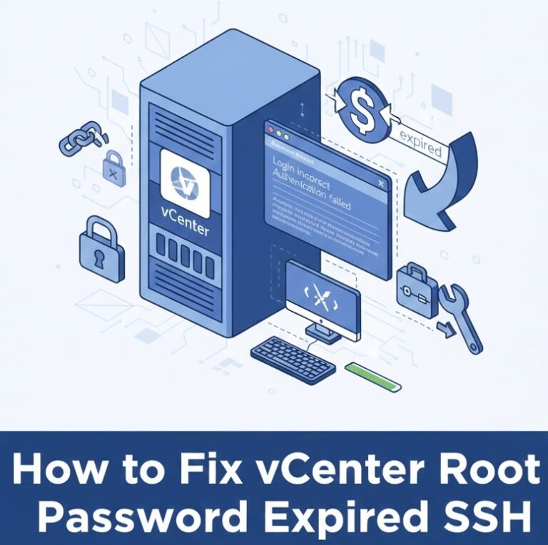 How to Fix vCenter Root Password Expired SSH