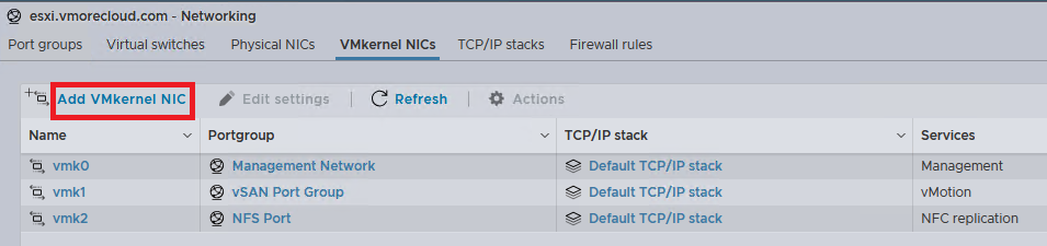 How to Configure VMkernel Port for VMware vMotion