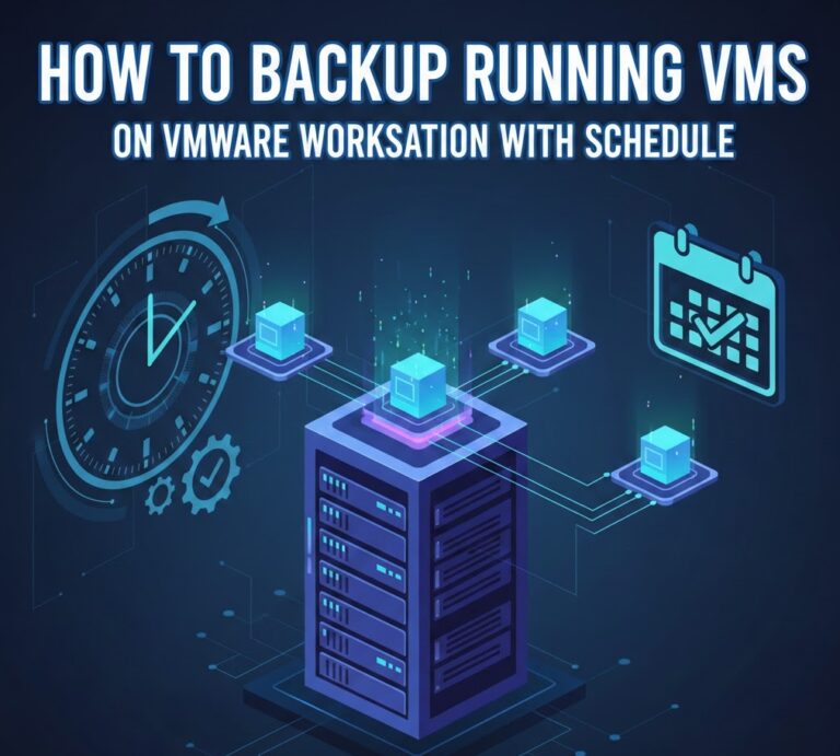 How To backup running VMs on VMware Workstation with schedule